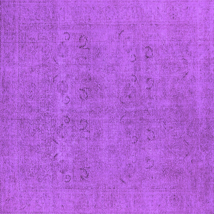Square Oriental Purple Industrial Rug, urb1921pur