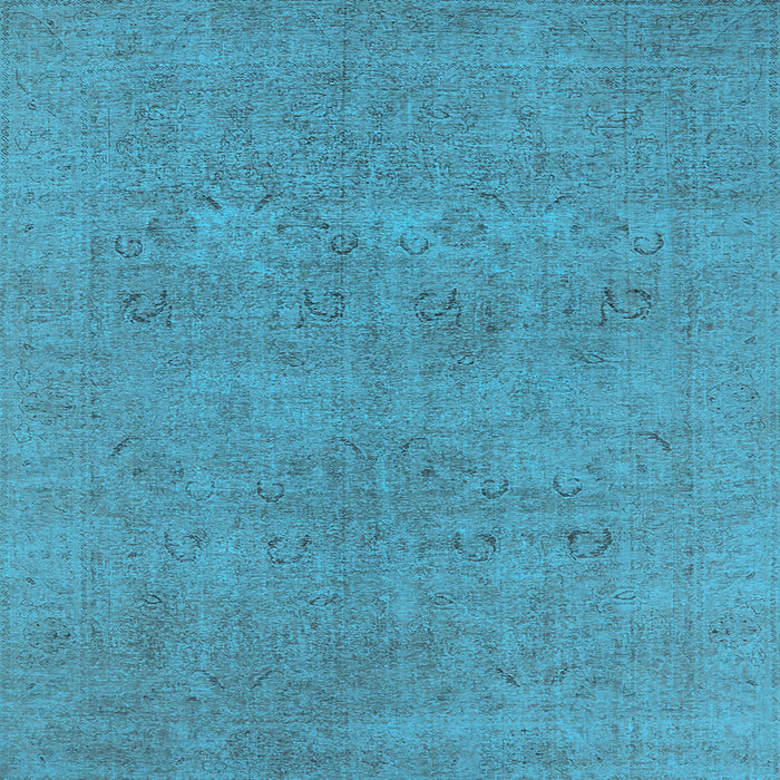 Square Oriental Light Blue Industrial Rug, urb1921lblu