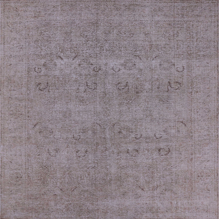 Square Machine Washable Industrial Modern Rose Dust Purple Rug, wshurb1921