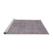 Sideview of Machine Washable Industrial Modern Rose Dust Purple Rug, wshurb1922