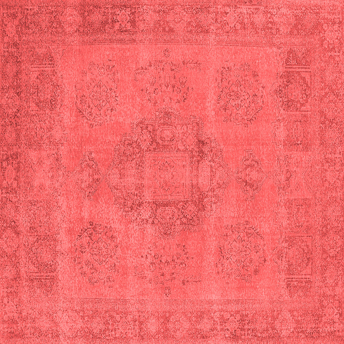 Machine Washable Oriental Red Industrial Rug, wshurb1922red