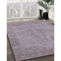 Mid-Century Modern Rose Purple Oriental Rug, urb1922