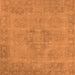 Square Oriental Orange Industrial Rug, urb1922org