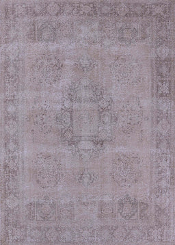 Mid-Century Modern Rose Purple Oriental Rug, urb1922