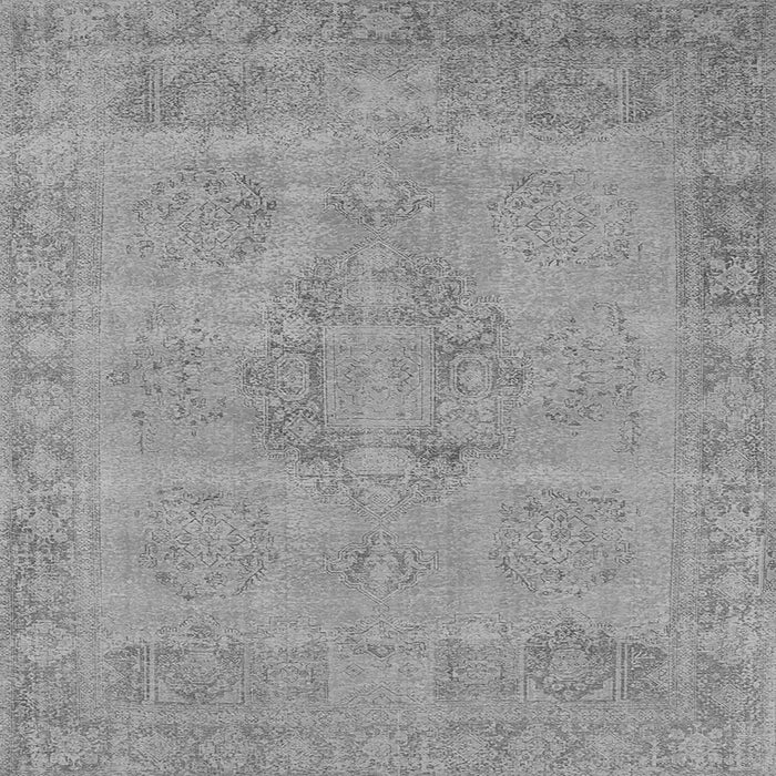 Square Oriental Gray Industrial Rug, urb1922gry