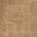 Square Oriental Brown Industrial Rug, urb1922brn