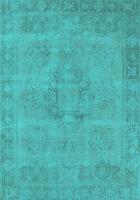 Oriental Turquoise Industrial Rug, urb1922turq