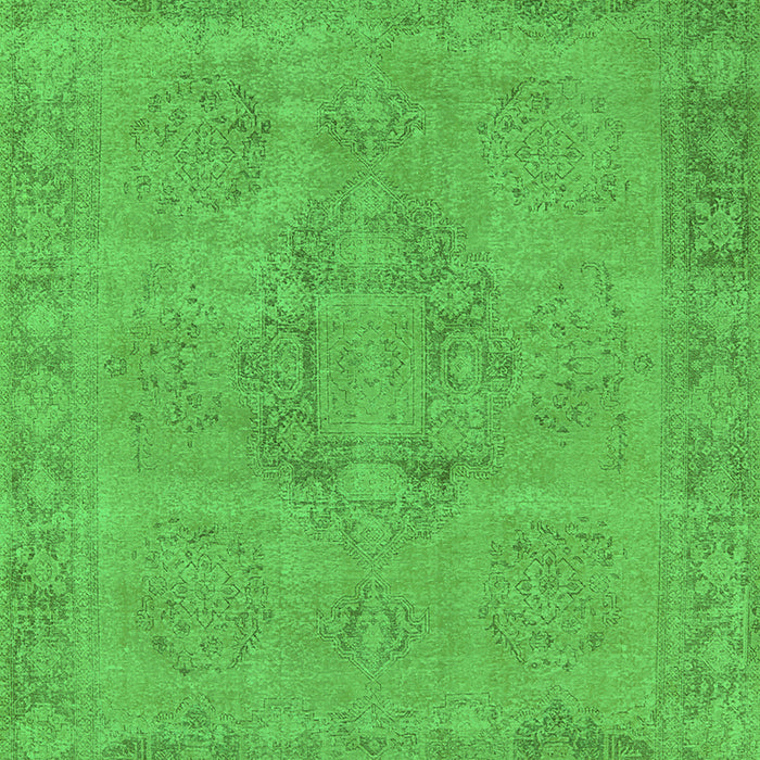 Machine Washable Oriental Green Industrial Area Rugs, wshurb1922grn