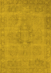 Oriental Yellow Industrial Rug, urb1922yw