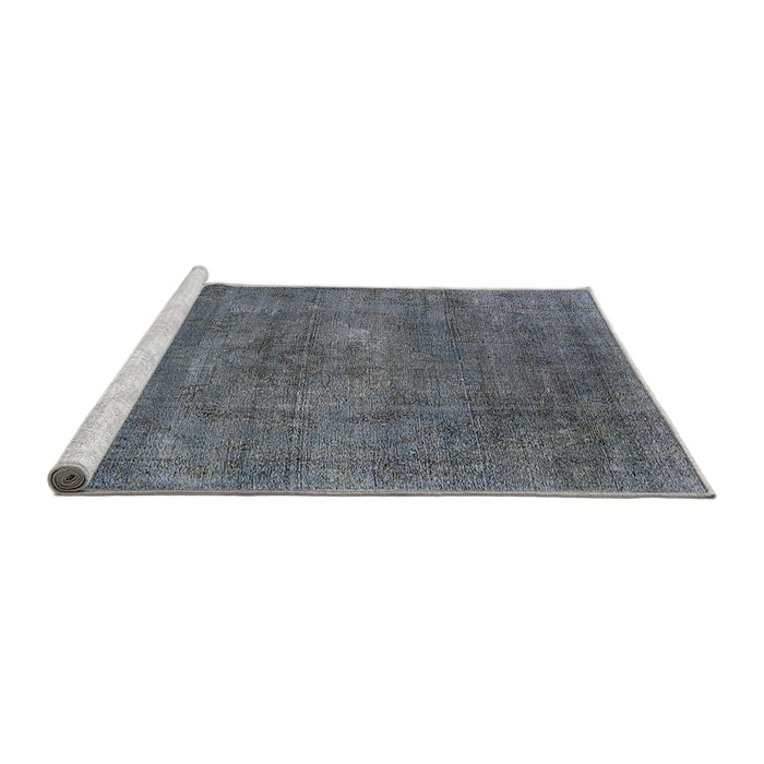 Sideview of Machine Washable Industrial Modern Gray Rug, wshurb1923