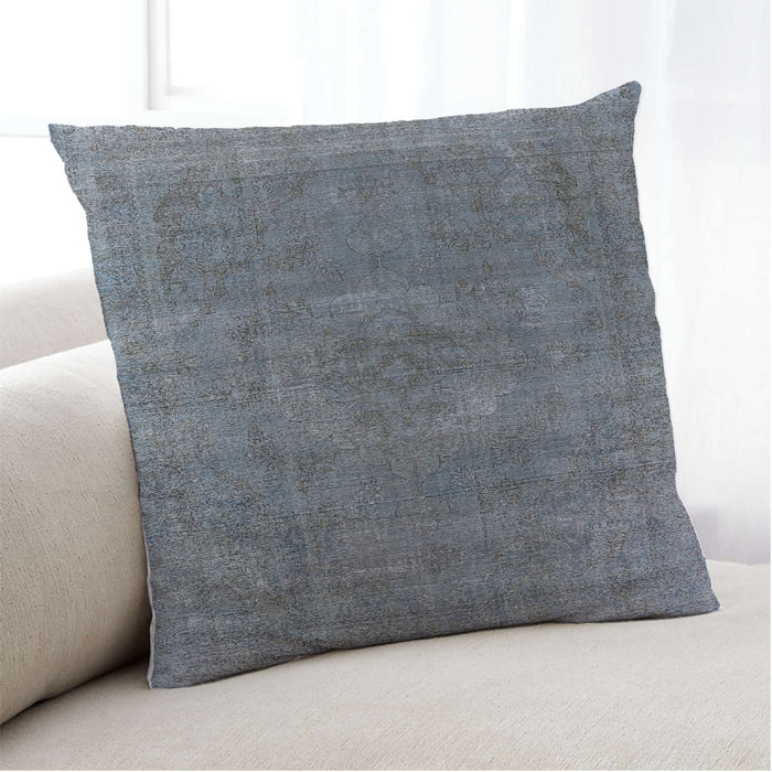Lifestyle Image of Mid-Century Modern Urban Square Gray Throw Pillow, 18 inch by 18 inch, pwurb1923