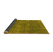 Sideview of Oriental Yellow Industrial Rug, urb1923yw