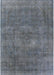 Machine Washable Industrial Modern Gray Rug, wshurb1923