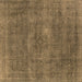 Square Oriental Brown Industrial Rug, urb1923brn