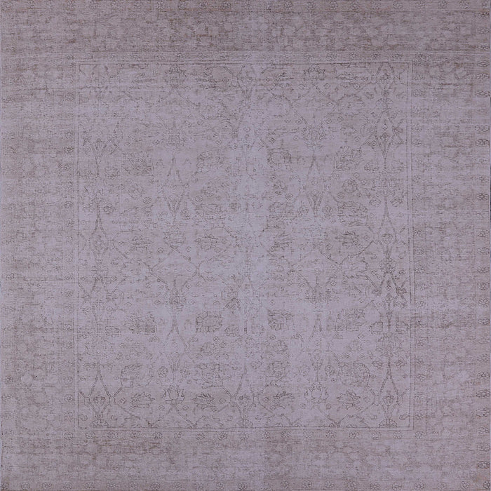 Square Machine Washable Industrial Modern Dark Gray Rug, wshurb1924