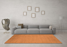 Machine Washable Oriental Orange Industrial Area Rugs in a Living Room, wshurb1924org