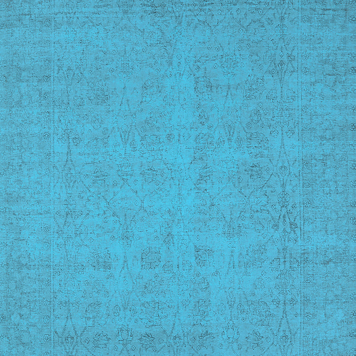 Machine Washable Oriental Light Blue Industrial Rug, wshurb1924lblu