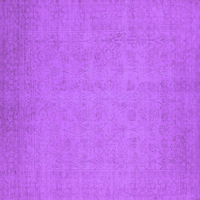 Square Machine Washable Oriental Purple Industrial Area Rugs, wshurb1924pur