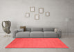 Industrial Red Washable Rugs