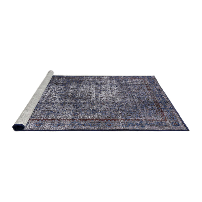 Sideview of Machine Washable Industrial Modern Purple Haze Purple Rug, wshurb1925