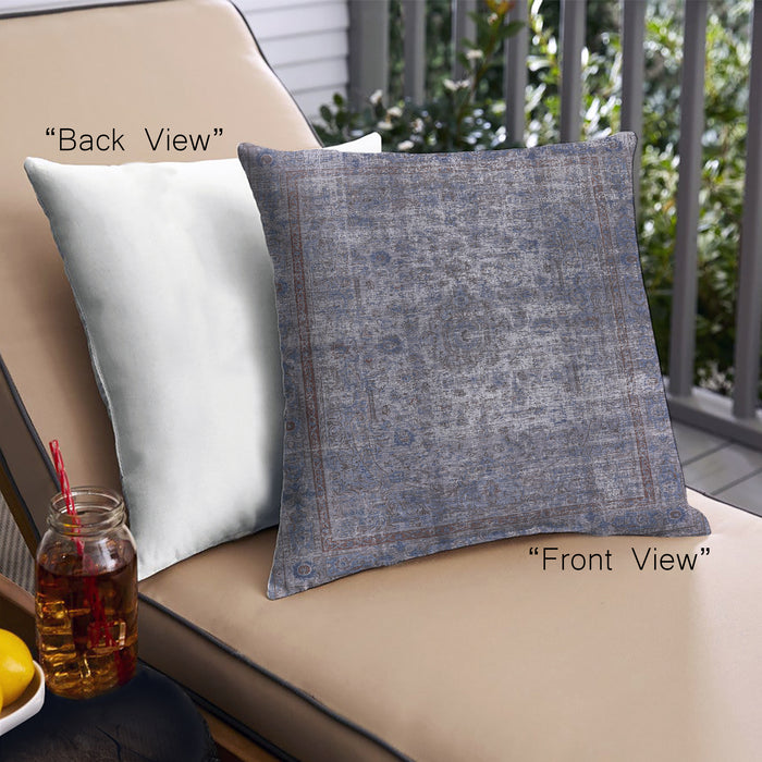 Front View of Mid-Century Modern Urban Square Purple Haze Purple Throw Pillow, 18 inch by 18 inch, pwurb1925