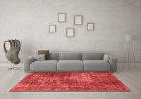 Machine Washable Oriental Red Industrial Rug, wshurb1925red