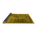 Sideview of Oriental Yellow Industrial Rug, urb1925yw