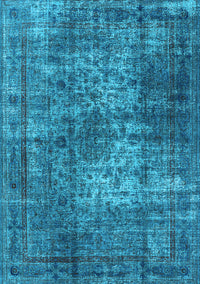 Oriental Light Blue Industrial Rug, urb1925lblu