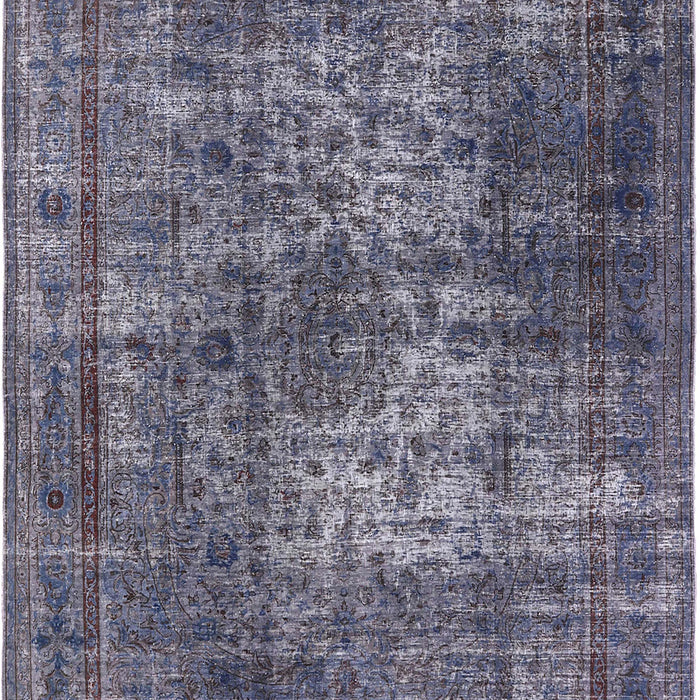 Mid-Century Modern Purple Oriental Rug, urb1925