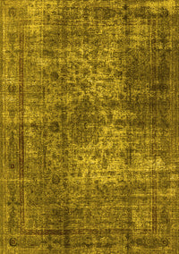 Oriental Yellow Industrial Rug, urb1925yw