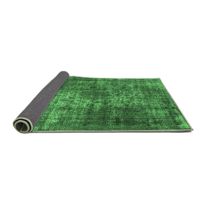 Sideview of Oriental Emerald Green Industrial Rug, urb1925emgrn