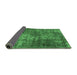 Sideview of Oriental Emerald Green Industrial Rug, urb1925emgrn