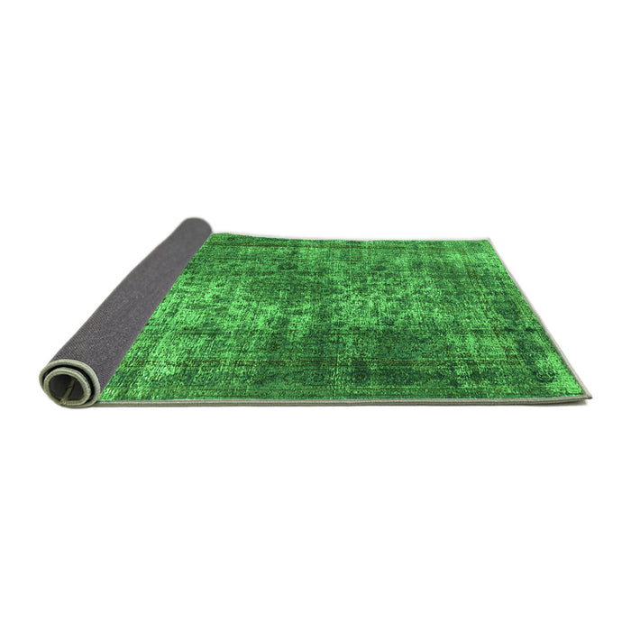 Sideview of Oriental Green Industrial Rug, urb1925grn