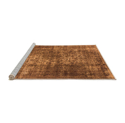 Sideview of Machine Washable Oriental Orange Industrial Area Rugs, wshurb1925org