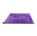 Sideview of Machine Washable Oriental Purple Industrial Area Rugs, wshurb1925pur