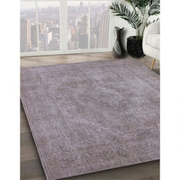 Mid-Century Modern Rose Purple Oriental Rug, urb1926