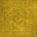 Square Oriental Yellow Industrial Rug, urb1926yw