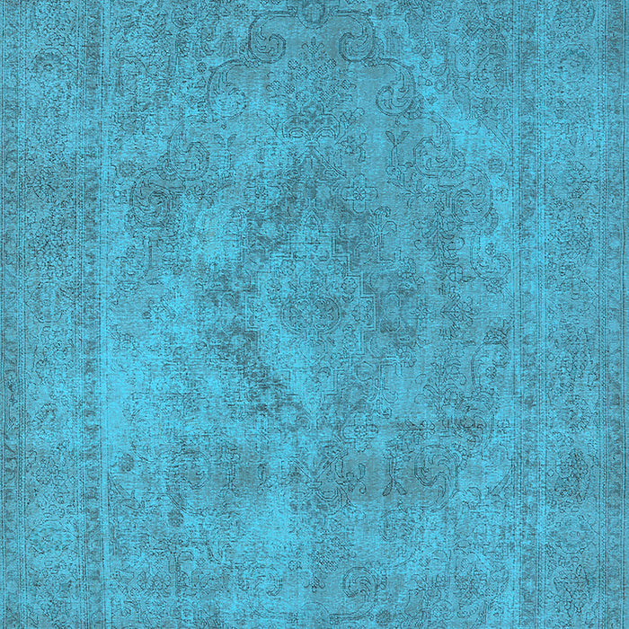 Machine Washable Oriental Light Blue Industrial Rug, wshurb1926lblu