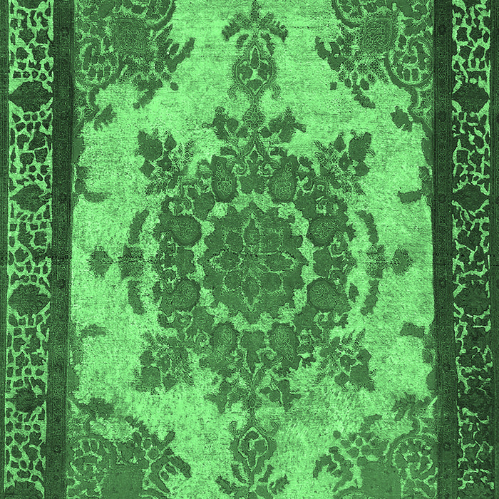 Oriental Emerald Green Industrial Rug, urb1927emgrn
