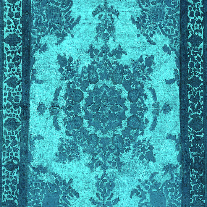 Oriental Turquoise Industrial Rug, urb1927turq