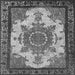 Square Oriental Gray Industrial Rug, urb1927gry