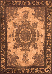 Oriental Orange Industrial Rug, urb1927org