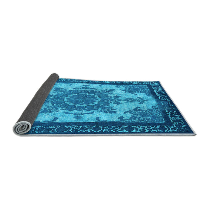 Sideview of Oriental Light Blue Industrial Rug, urb1927lblu