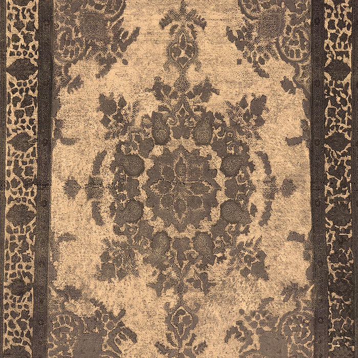Machine Washable Oriental Brown Industrial Rug, wshurb1927brn