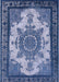 Mid-Century Modern Sapphire Blue Oriental Rug, urb1927