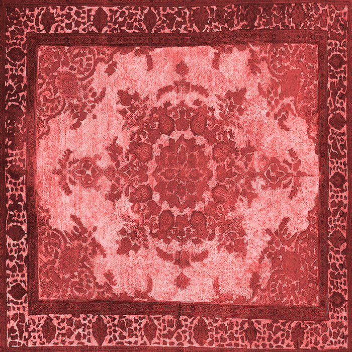 Machine Washable Oriental Red Industrial Rug, wshurb1927red