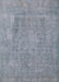 Mid-Century Modern Blue Gray Oriental Rug, urb1928