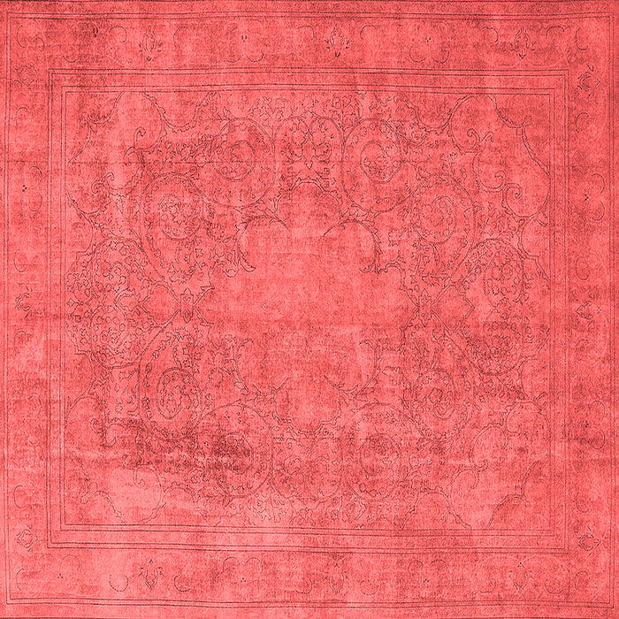 Machine Washable Oriental Red Industrial Rug, wshurb1928red