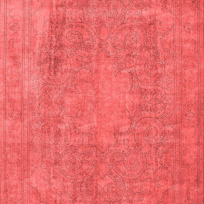 Machine Washable Oriental Red Industrial Rug, wshurb1928red