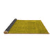 Sideview of Oriental Yellow Industrial Rug, urb1928yw